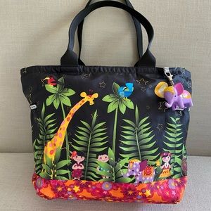 Lesportsac "It's a Small World" Zippered Tote